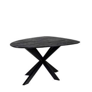 Giga Meubel Eettafel Owen Kiezel Zwart Matrix-poot 200cm