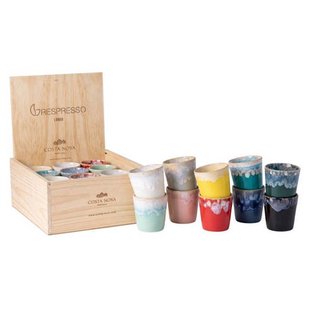 Costa Nova Koffiekopjes Grespresso Multicolor 190 ml - 24 stuks - Gift box
