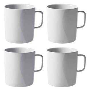 Alessi Mokken PlateBowlCup 300 ml - 4 stuks - Jasper Morrison - AJM28/89
