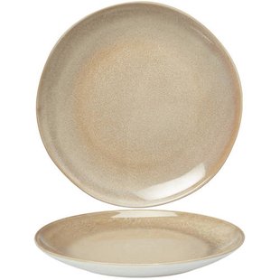 Cookinglife Dinerborden Serene Zand ø 28 cm - Aardewerk - 4 Stuks
