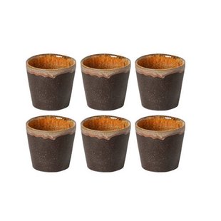 Costa Nova Espresso Kopjes Casafina Poterie Mocha-Latte 80 ml - 6 stuks