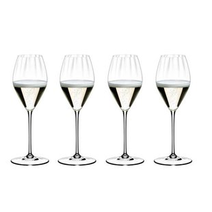 Riedel Wijnglazenset - Champagneglazen - Flutes - Performance - 375 ml - 4 Stuks