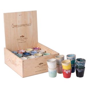 Costa Nova Espresso Kopjes Grespresso Multicolor 80 ml - 40 stuks - Gift box