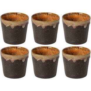 Costa Nova Koffiekopjes Casafina Poterie Mocha-Latte 190 ml - 6 stuks