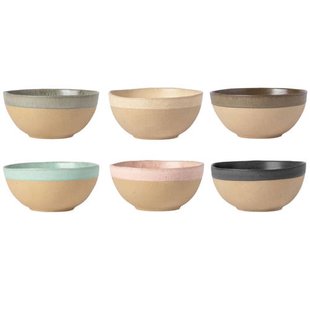 Costa Nova Soepkommen / Kommen Arenito Multicolor ø 16 cm - 6 stuks