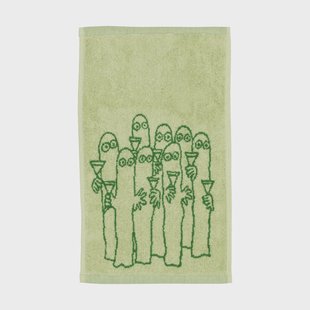 Moomin Arabia Moomin handdoek 30x50 cm Hattifnattarna, groen