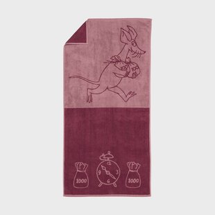 Moomin Arabia Moomin badhanddoek 70x140 cm Sniff, malva