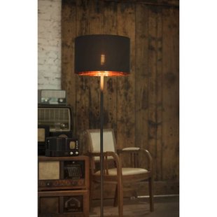 Fenda Vloerlamp Ø45,5 Black/Copper/Brushed Metal - SLV - Woonkamer - Vintage / Retro - Metaal
