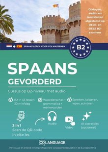 Spaans leren B2 gevorderd. Cursus op B2-niveau met audio