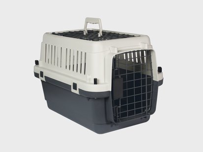 KARLIE Honden transportbox Nomad, grijs/wit (60,7x40x40,5 cm)