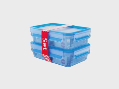 TEFAL Clip & Close vershoudbakjes (Doos van 2, rechthoekig)