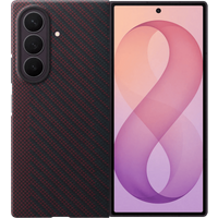 Samsung Galaxy Z Fold 8 Ultra Carbon Back Cover met Magneet Rood