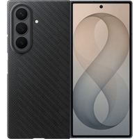 Samsung Galaxy Z Fold 8 Ultra Carbon Back Cover met Magneet Zwart