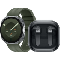 Samsung Galaxy Watch 9 Zilver/Groen 44mm + Samsung Galaxy Buds4 Zwart