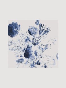 Vliesbehang Royal Blue Flowers II
