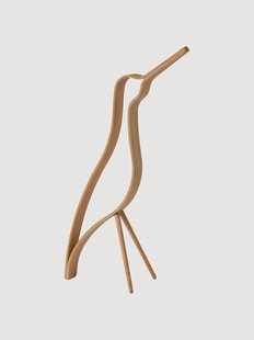 Handgemaakt decoratief object Woody Bird