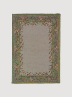 Handgetuft hoog-laag wollen vloerkleed Verona Floral