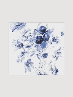 Behang Royal Blue Flowers III