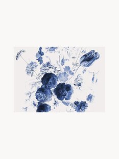 Vliesbehang Royal Blue Flowers I