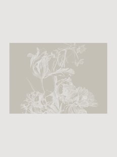 Behang Engraved Flowers