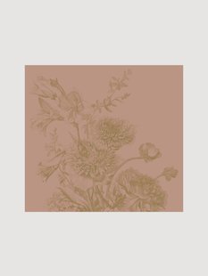 Vliesbehang Engraved Flowers