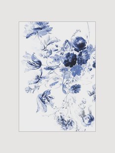Behang Royal Blue Flowers III