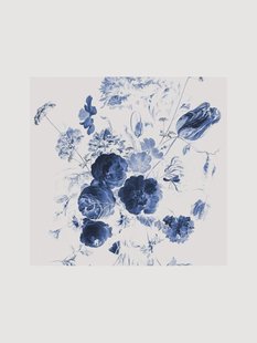 Vliesbehang Royal Blue Flowers I