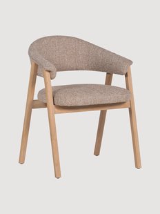 Gestoffeerde eikenhouten stoelen Tunar met armleuningen, 2 stuks