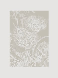 Behang Engraved Flowers