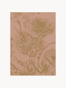 Vliesbehang Engraved Flowers