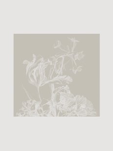 Behang Engraved Flowers