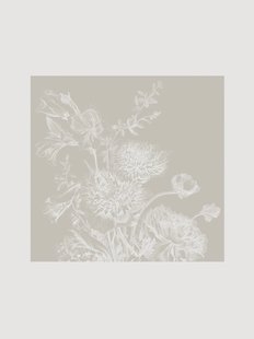 Behang Engraved Flowers