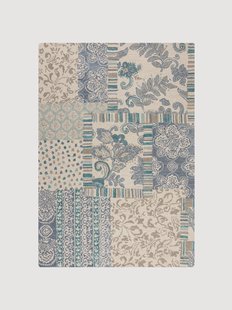 Handgetuft laagpolig wollen vloerkleed Eloise Patchwork
