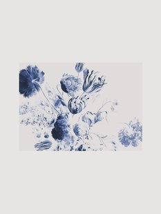 Vliesbehang Royal Blue Flowers II