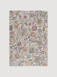 Handgetuft hoog-laag wollen vloerkleed Tania Floral