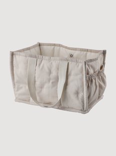 Handgemaakte opbergmand Diaper Caddy van biokatoen
