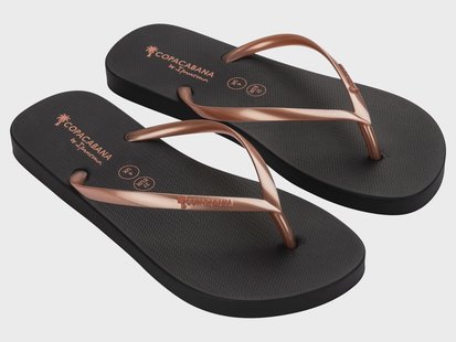Copacabana by Ipanema Teenslippers (Zwart/koper, 40)