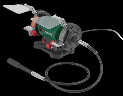 PARKSIDE Dubbele slijpmachine met flexibele as PDFW 120 B3, met 103-delige accessoireset.