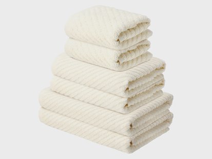 LIVARNO Handdoekenset, 6-delig (Beige)