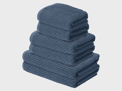 LIVARNO Handdoekenset, 6-delig (Blauw)