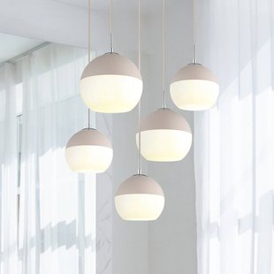 Globo Hanglamp Ragusa, Ø 75 cm, zandkleur/chroom, metaal, 5-lamps