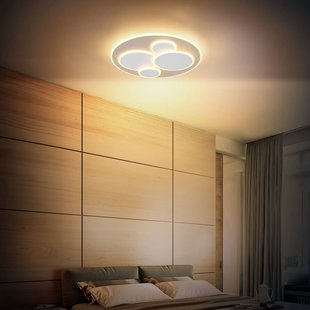 Globo LED plafondlamp Monty, Ø 49 cm, wit/zandkleurig metaal/kunststof