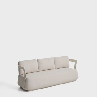 Kave Home 3-zits Loungebank Tamaris 217cm - Beige/Taupe