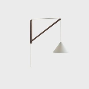 MOEBE hangende wandlamp Gerookt eiken-wit
