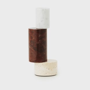 Normann Copenhagen Blox kandelaar Bordeauxrood