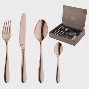 Amefa Oxford 1860ZEMDF3C40 Copper, 24-delige bestekset in houten cassette