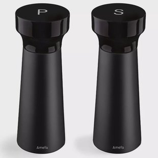 Amefa Modern 676514PE29PS2, 2-delige peper- en zoutmolenset, zwart, 15 cm