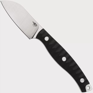 Bestech Heidi Blacksmith #3 BFK07A Satin 14C28N Sheepsfoot, Black G10, vaststaand mes