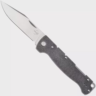 Böker Plus Atlas Backlock Big 01BP0062 Satin 12C27, Stonewashed Stainless Steel, zakmes