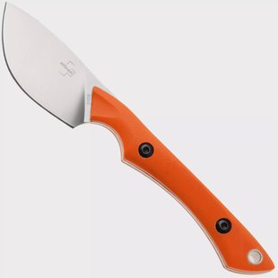 Böker Plus M.U.K. 02BP0023 Satin 14C28N, Orange G10, vaststaand mes